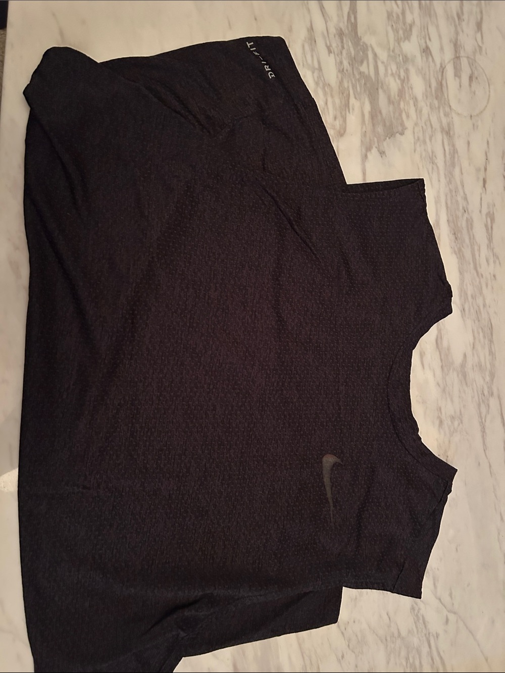 Nike Black Athletic Short Sleeve Tee with Subtle Swoosh